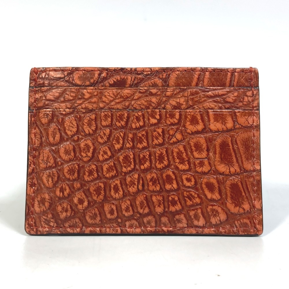 カードケース 245561 パスケース 名刺入れ クロコダイル ブラウン