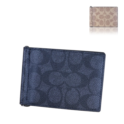 即発 アウトレット メンズ マネークリップ 二つ折り財布 CY059