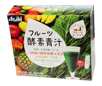 アサヒ フルーツ酵素青汁 フルーツミックス味 ３ｇ...のサムネイル