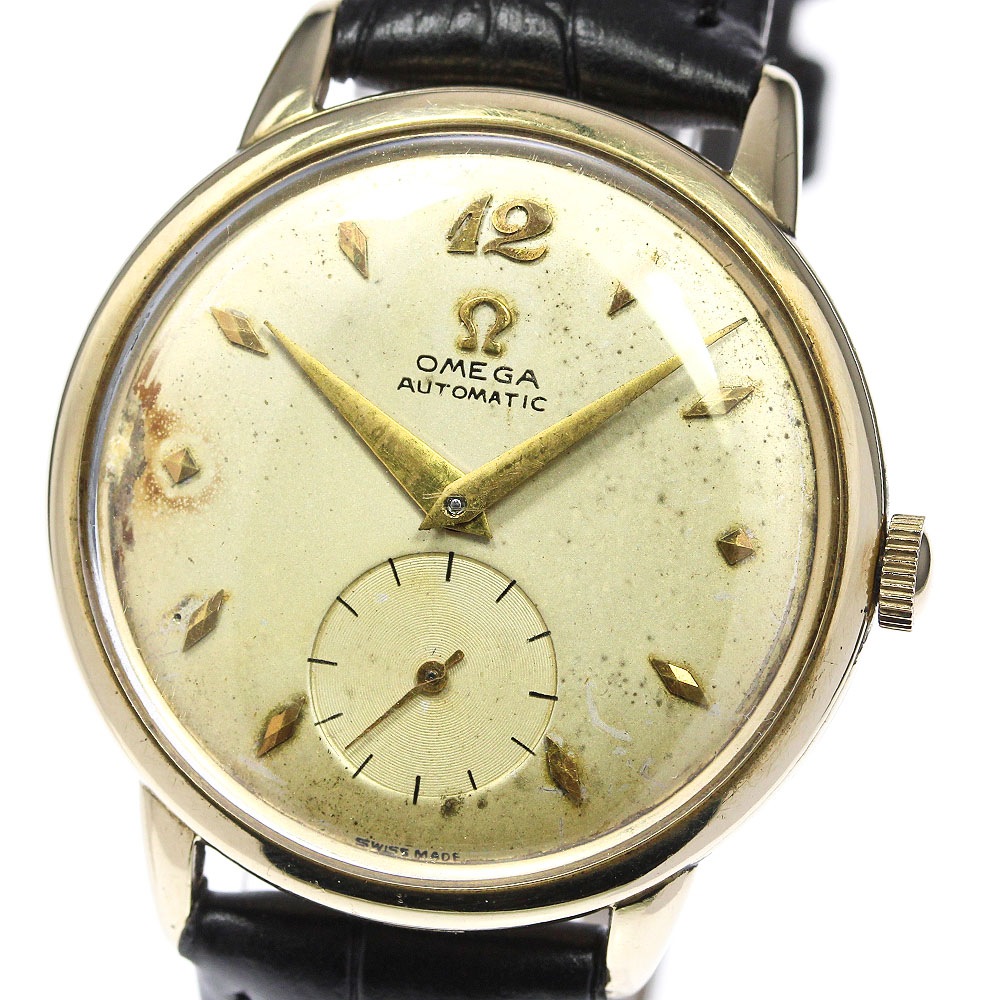 【OMEGA】オメガ リダンダイヤル K14YG ハーフローター Cal.342 F6516 自動巻き メンズ_710626【中古】
