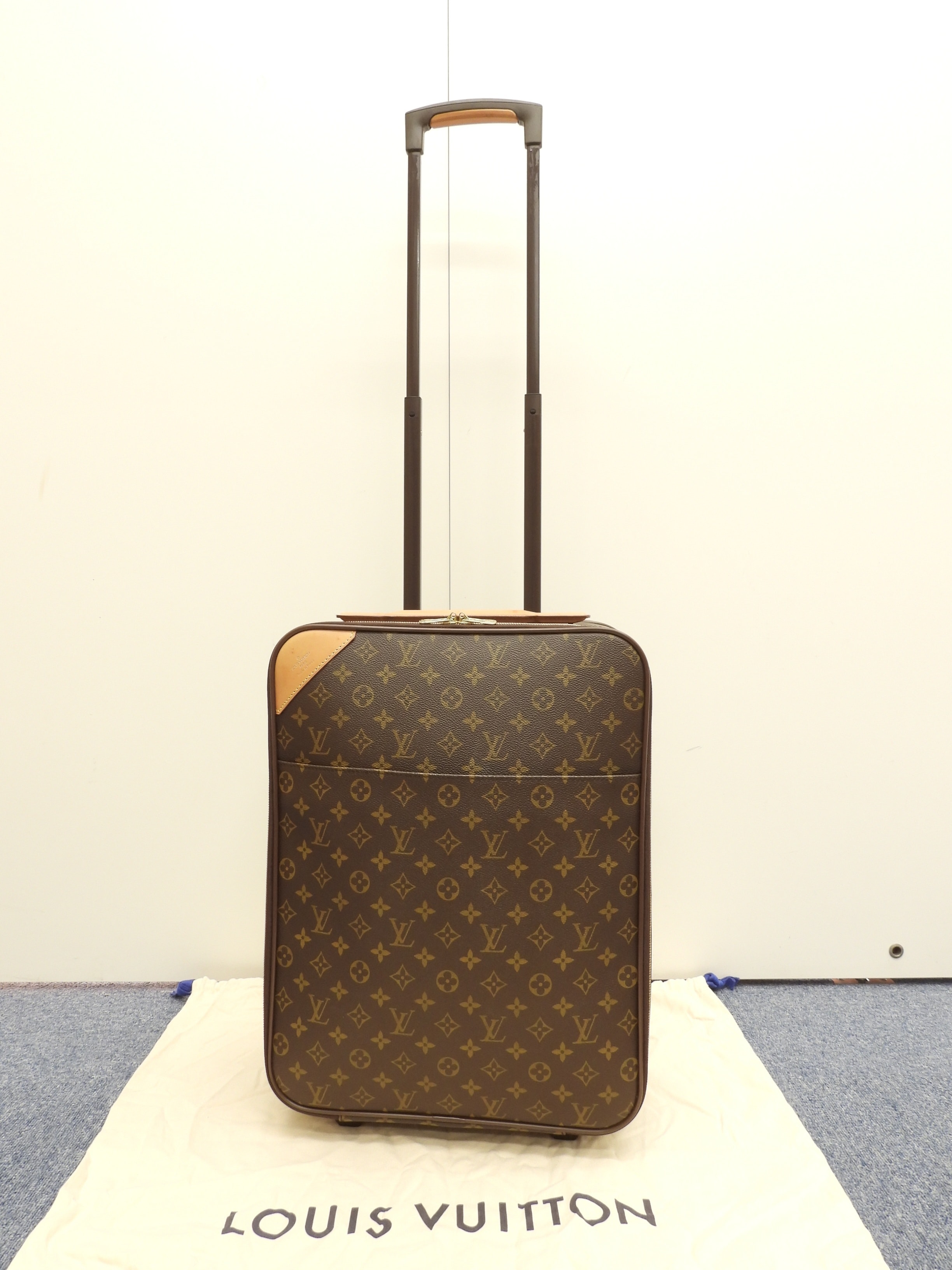 ペガス50 M23251 モノグラム 旅行用キャリーバッグ小 トロリーバッグ 美品@SP0091