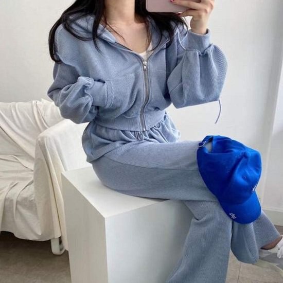 【取寄：納期2週間】ルームウェア パジャマ おしゃれ 2点セット ルームウェア レディース パーカー ショート丈 パンツ ハイウエスト パジャマ 部屋着 ルームウェア かわいい ルームウェア パジャマ