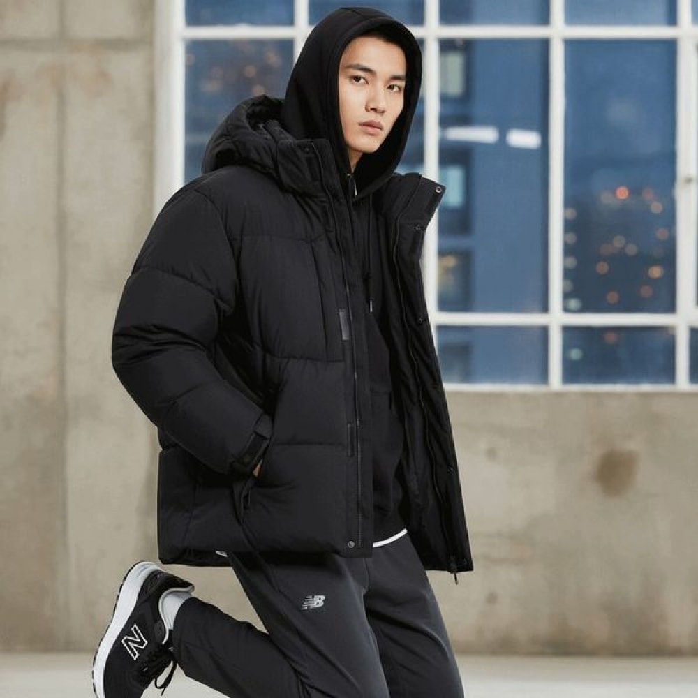 ニューバランス 男女共用 フライングショート パディングジャケット NBNPE42103-BK