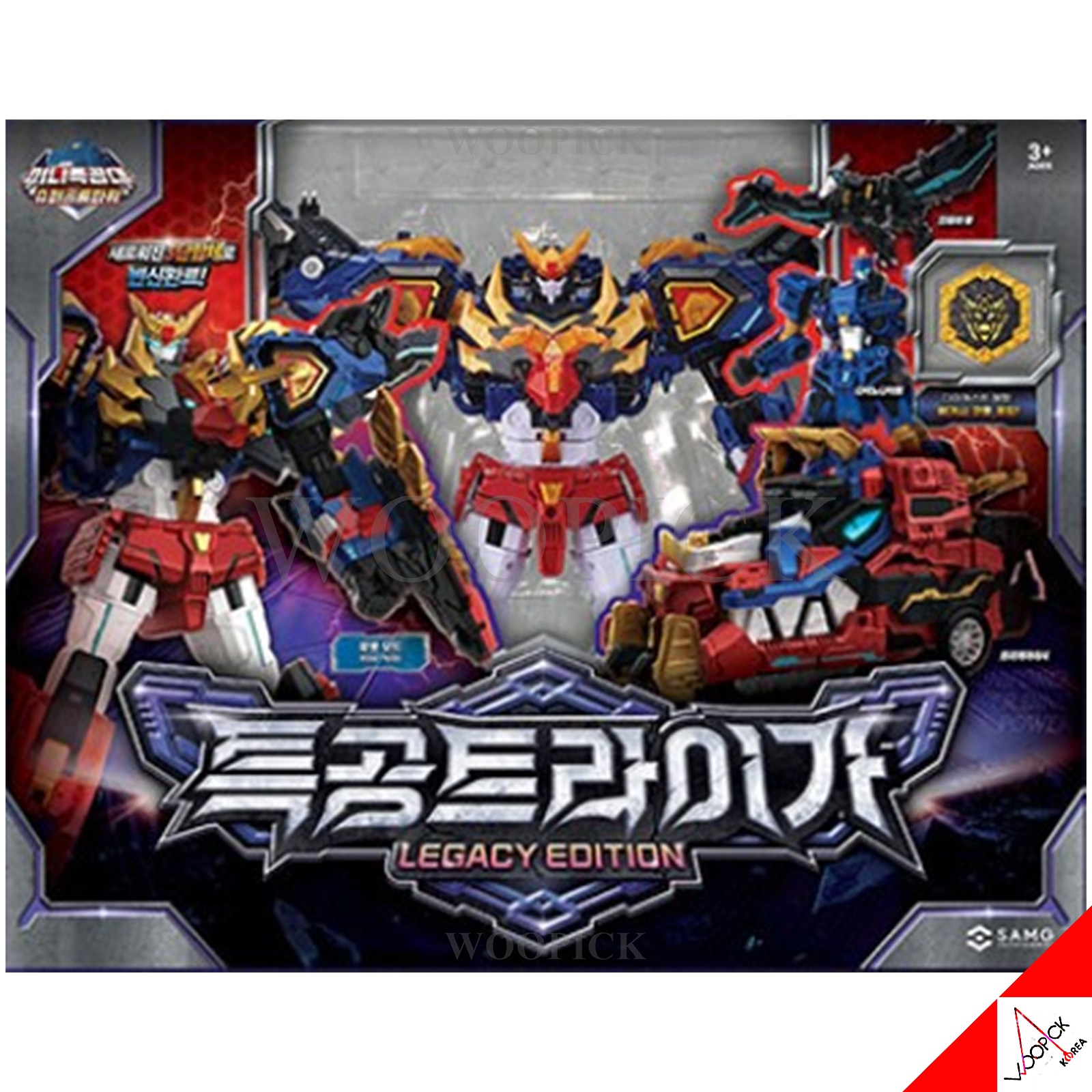 [関税込み]ミニ特攻隊/スーパー恐竜パワー/特攻トライガ/特攻トライが/レガシーエディション/2026年リニューアル/合体ロボット/韓国ロボット/変身ロボット/ティラノサンダーレガシー別途購入/正品