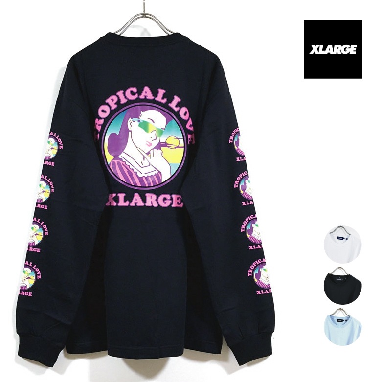 XLARGE エクストララージ TROPICAL 長袖 Tシャツ メンズ 送料無料