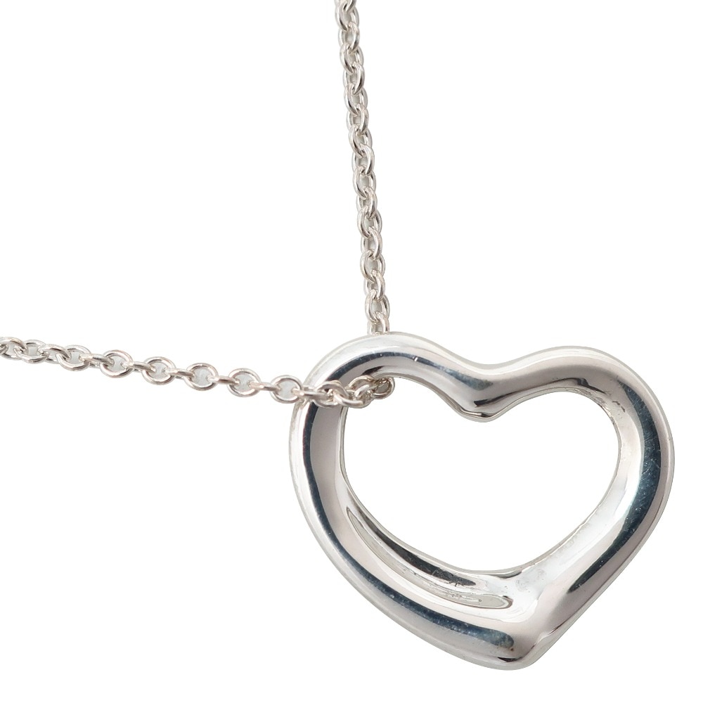 オープンハート エルサ・ペレッティ ネックレス シルバー925 約2.1g レディース 中古品 Aランク