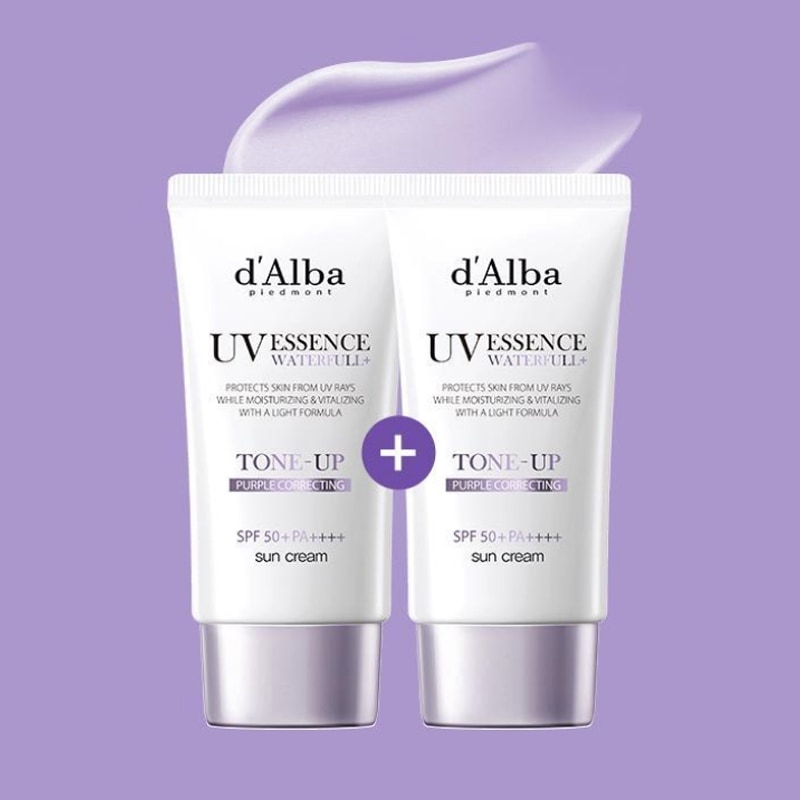 1+1 [クールトーンカンザ] ダルバ ウォーターフル パープル トーンアップ 日焼け止め (50ml+50ml)