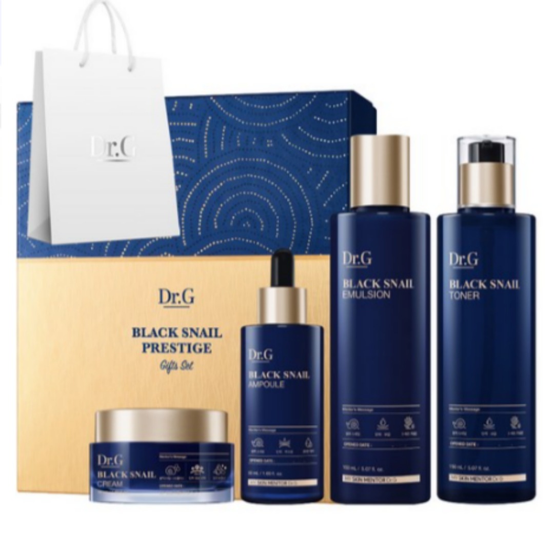 ドクタージー ブラック スネイル プレステージ トナー 150ml + エマルジョン 150ml + アンプル 50ml + クリーム 50ml 4点 セット
