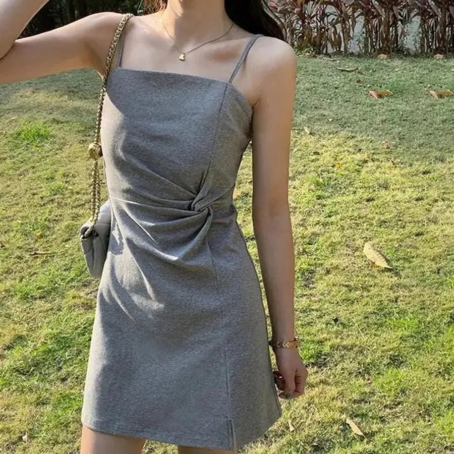 脚魅せミニ ワンピース モダールの快適ベスト キャミワンピース セミロング 着痩せ 日韓 花柄 シフォン ンワンピース2wayワンピース 韓国 ワンピース のワンピース