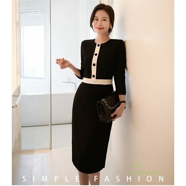 パーティードレス 卒業式 パーティー 上品 きれいめ 春 レディース フォーマル 40 ワンピース 大人 入学式 結婚式 黒 ロングワンピース 通勤 二次会ドレス