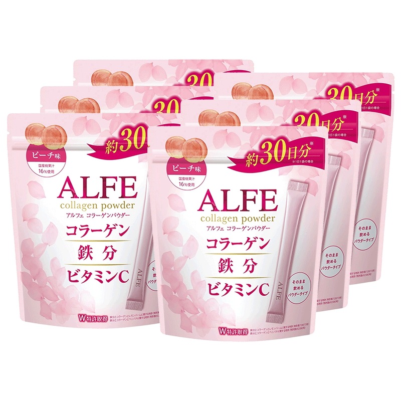 アルフェ コラーゲンパウダー 30袋 [6個セット]