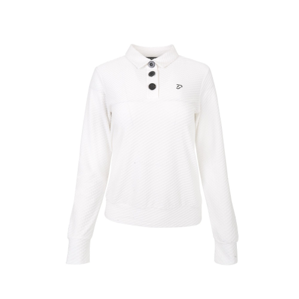 IAN POULTER DESIGN [IJP DESIGN] Ian Poulter Design 女性用レトロビッグボタンカラー T シャツ-IPL5FTS531 WH