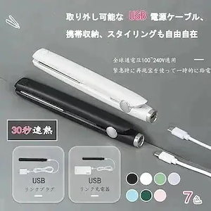 24発売 コードレスヘアアイロン ストレートアイロン ミニヘアアイロンUSB両用ヘアアイロン207