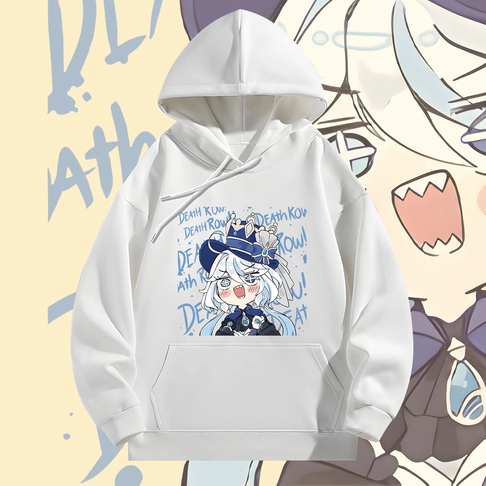 オリジナル神水神カルロスフォニーナフード付きスウェットシャツ夏ゆったりレディースファッション漫画かわいい