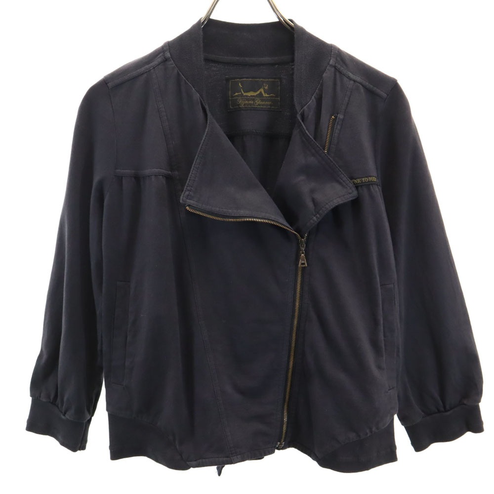 7分袖 ジップジャケット F グレー系 レディース