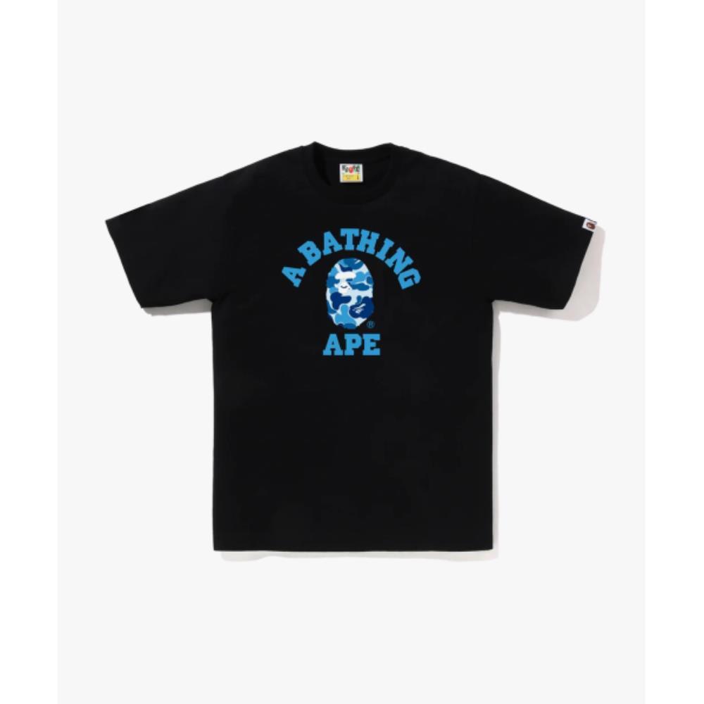 BAPE ABC Camo College T-Shirt M BLACKBLUE 001TEL301005MB