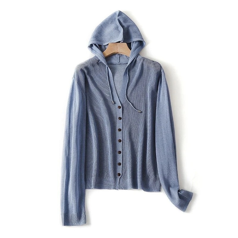 パーカー ゆったりスウェット 今っぽシアーシャツ 紫外線対策 サマーニットさらっと羽織れる サテンシャツUVカット ニットカーディガン カー ブラウス