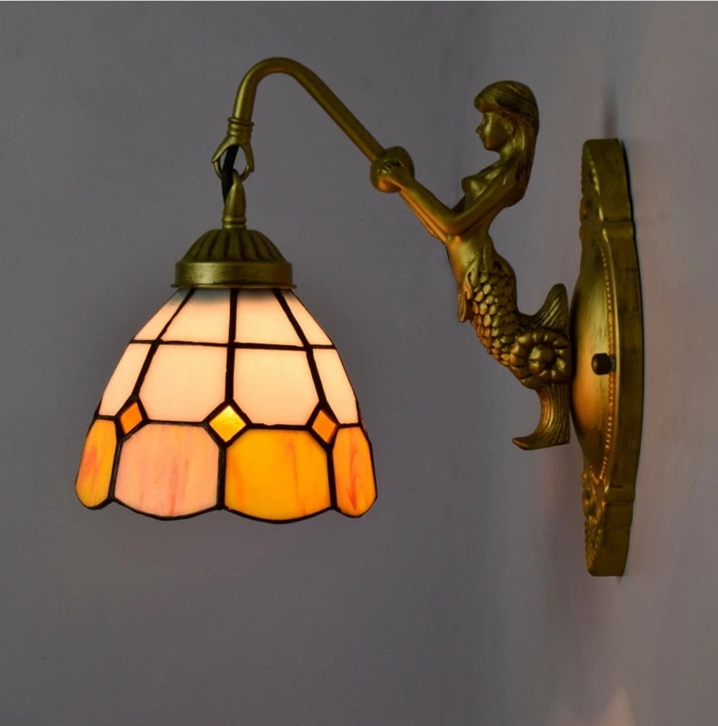 ブラケットライト 壁掛け照明 ウォールライト おしゃれ 照明 ステンドグラス LED 北欧 照明器具 アンティーク 玄関照明 壁掛けライト 室内照明 インテリア