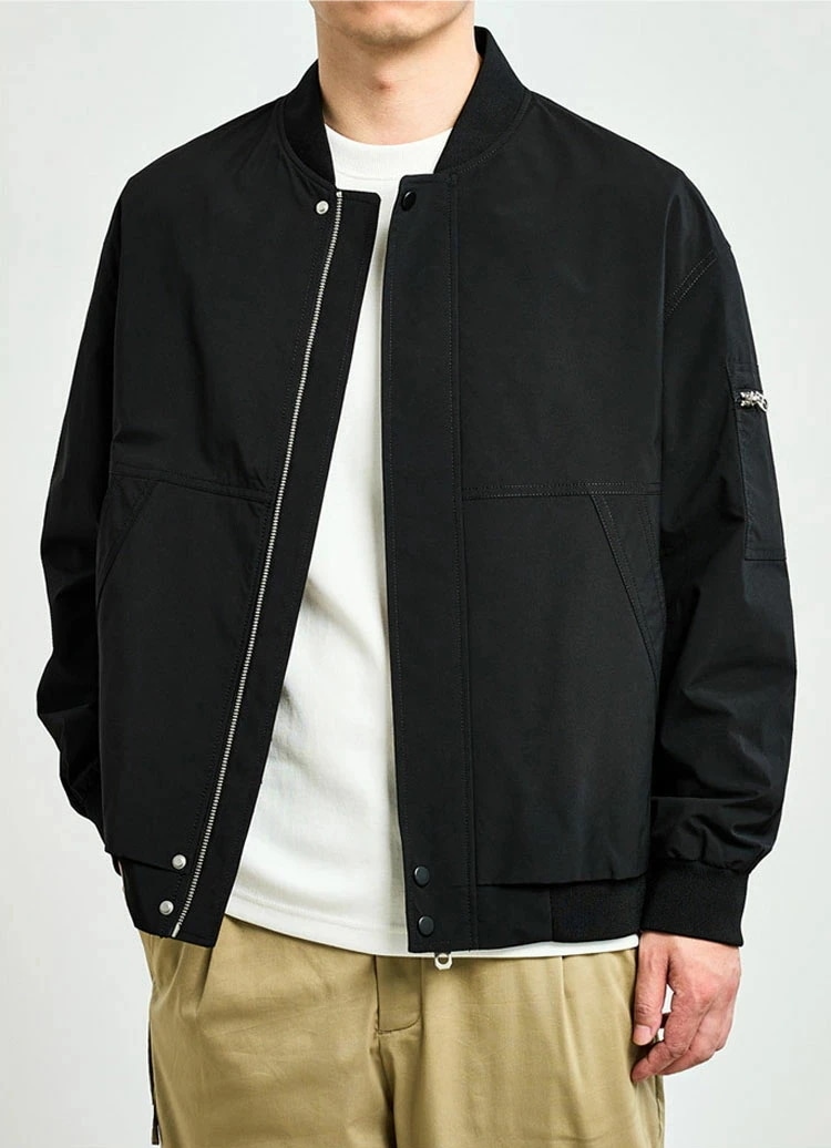 ジャケット メンズ スタジャン 無地 フライトジャケット ブルゾン 防風 アウター 撥水 カジュアル ジャンパー ゴルフ ワーク 作業着 大きいサイズ 仕事着 おしゃれ 春 秋 冬 かっこいい ビジネ