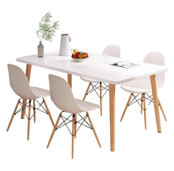 ダイニングテーブルホームシンプルでモダンな長方形のテーブルラウンドテーブルダイニングルームの家具　北欧木製テーブル家庭用シンプルダイニングテーブル