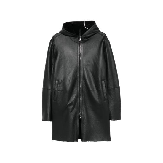 TAGLIATORE Men Leather Jackets CHI26 12 WILSON NERO BLACK
