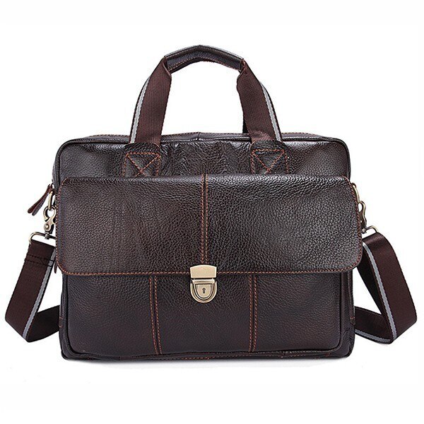 ショルダーバッグ 男女兼用 ビジネス ブリーフケース 斜め掛け 本革 肩掛け 通勤 牛革 大きめ