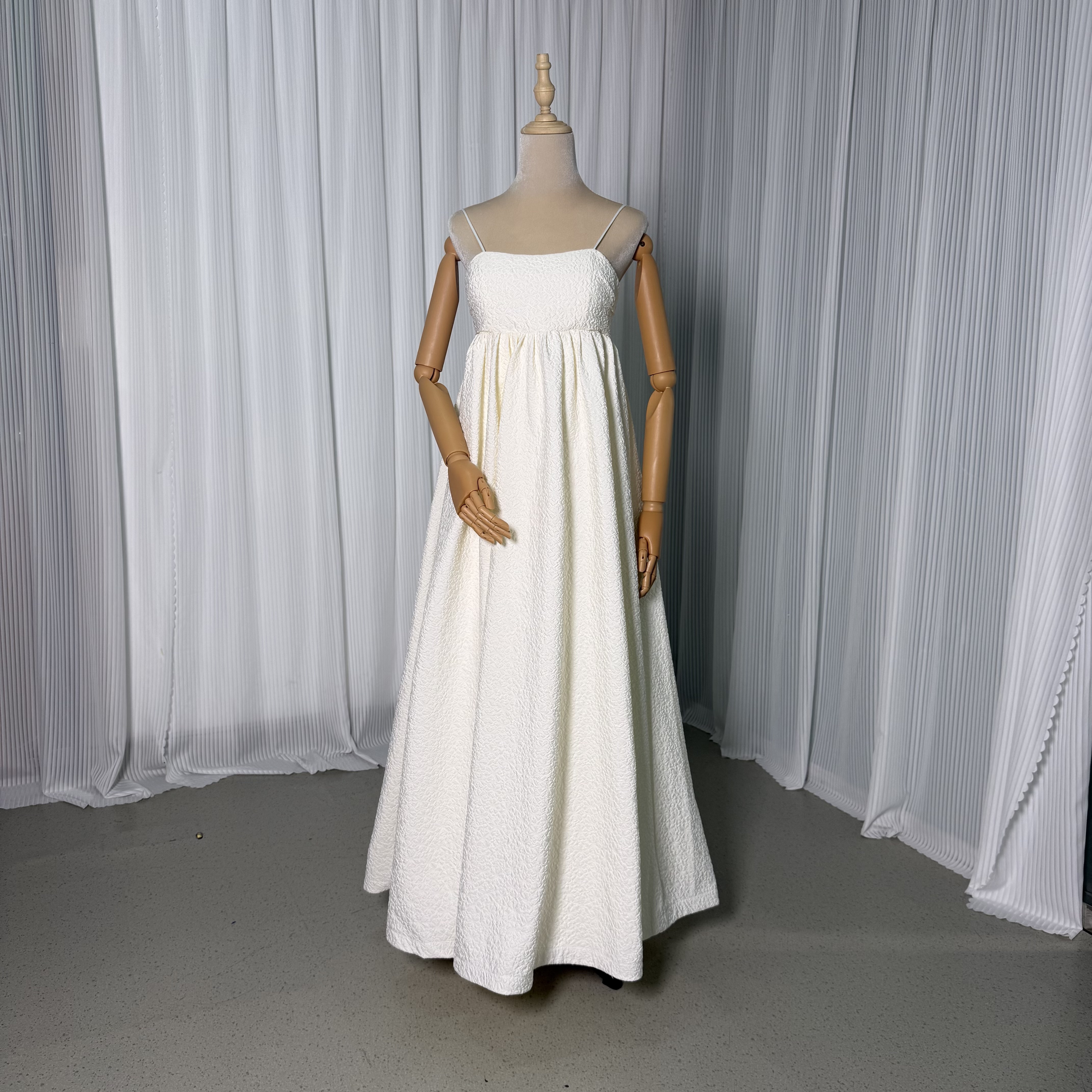 アイボリー パーティードレス キャミソール マタニティ 大きいサイズ ロング 2次会/合コン