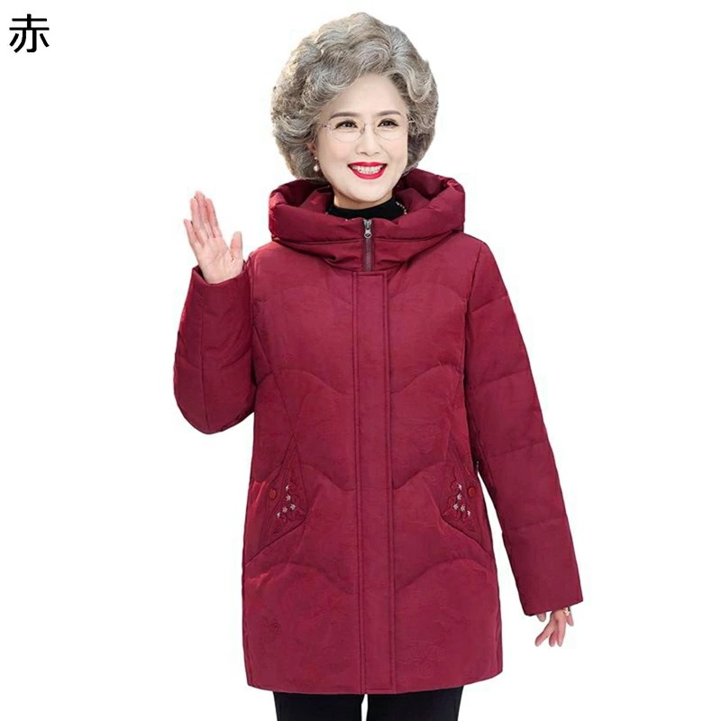 レディース防寒ジャケット レディース フード付き 刺繍 花 花柄 ダウン入れ ダウン 長袖 冬服 い 防寒対策 アウター 用 エレガント ファッション かわいい お洒落 流行 会社 通学 日常