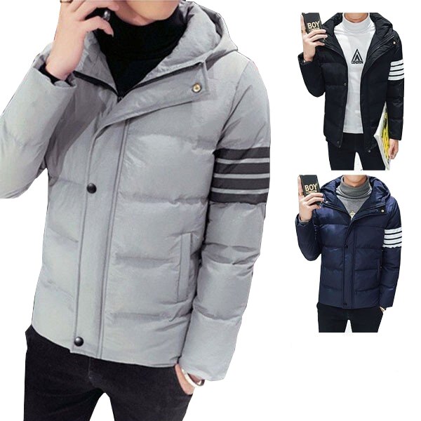 ダウンジャケット メンズ 中綿 ショート フード 厚手 ダウンコート ファスナー 秋冬 防寒防風