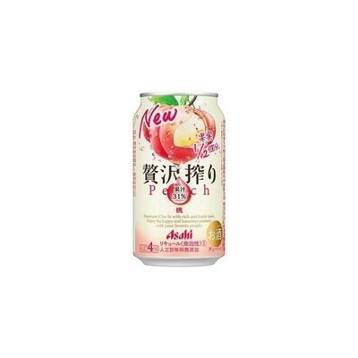 【送料無料】アサヒ 贅沢搾り 桃 350ml48本(2ケース)【北海道沖縄県東北四国九州地方は必ず送料が掛かります】