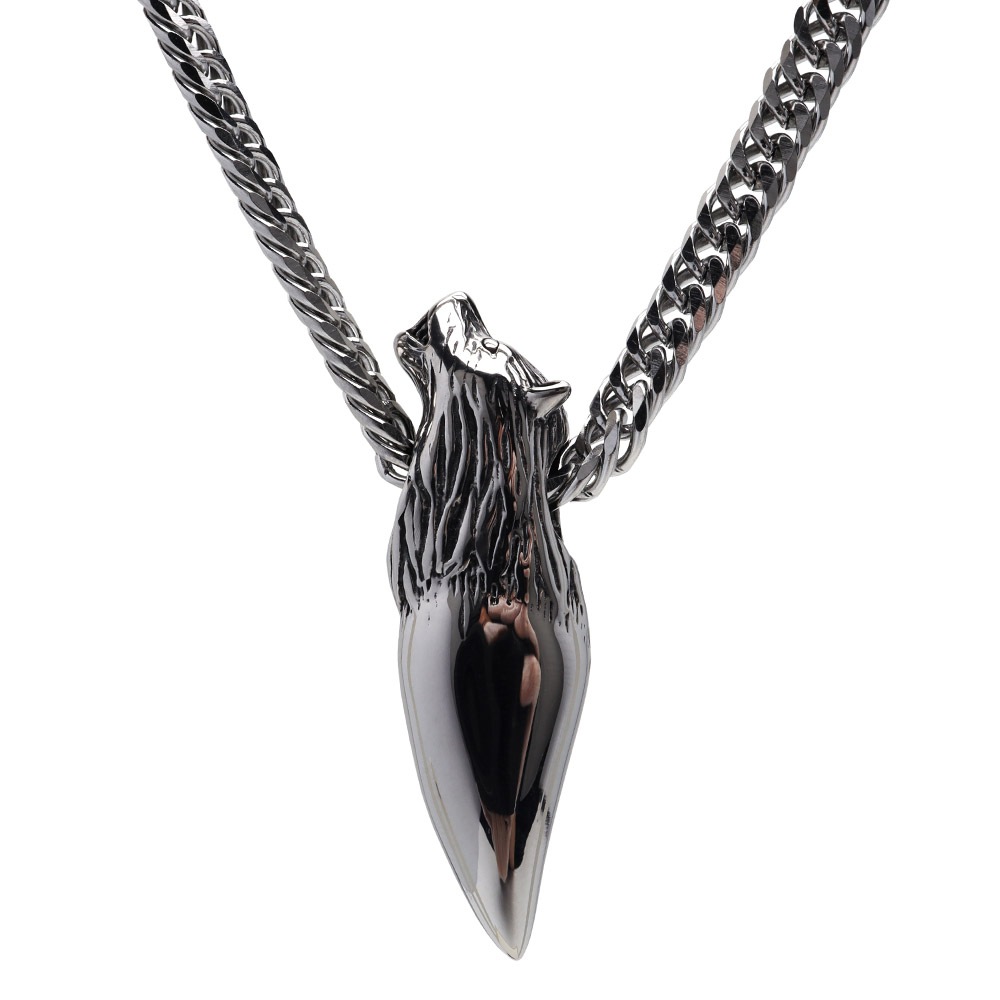 ウルフファング＆ダブル喜平ネックレス [n880-n348-6mm]