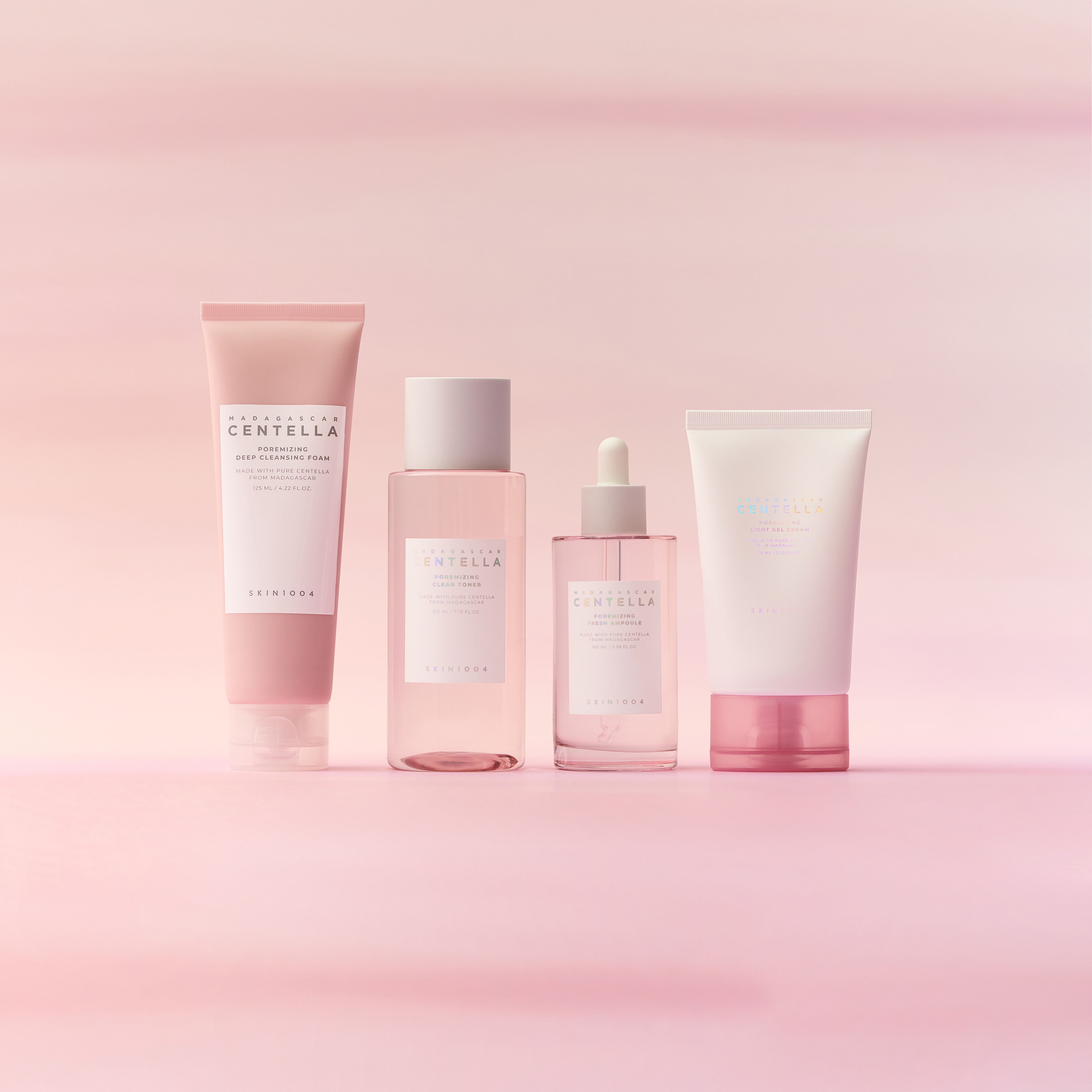 【毛穴ケア4種】フォアマイジングディップクレンジングフォーム125ml+トナー210ml+アンプル100ml+クリーム75ml