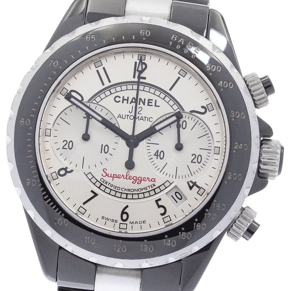 シャネル CHANEL H1624 J12 スーパーレッジェーラ クロノグラフ 自動巻き メンズ _944866【中古】