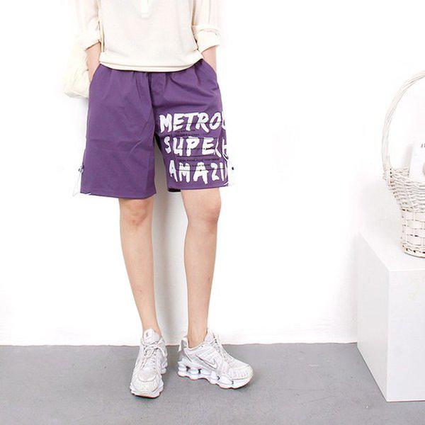 HスタイルPRメトロ5分パンツ/ビッグ/男女共用/トレーニングハーフパンツ/夏/ショートパンツ/運動着/バンディング/バカンス