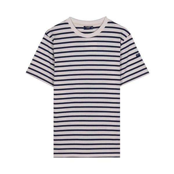 [セントジェームス] SS26 共用 プルリーダー II Tシャツ PLOUIDER II ECRU MARINE