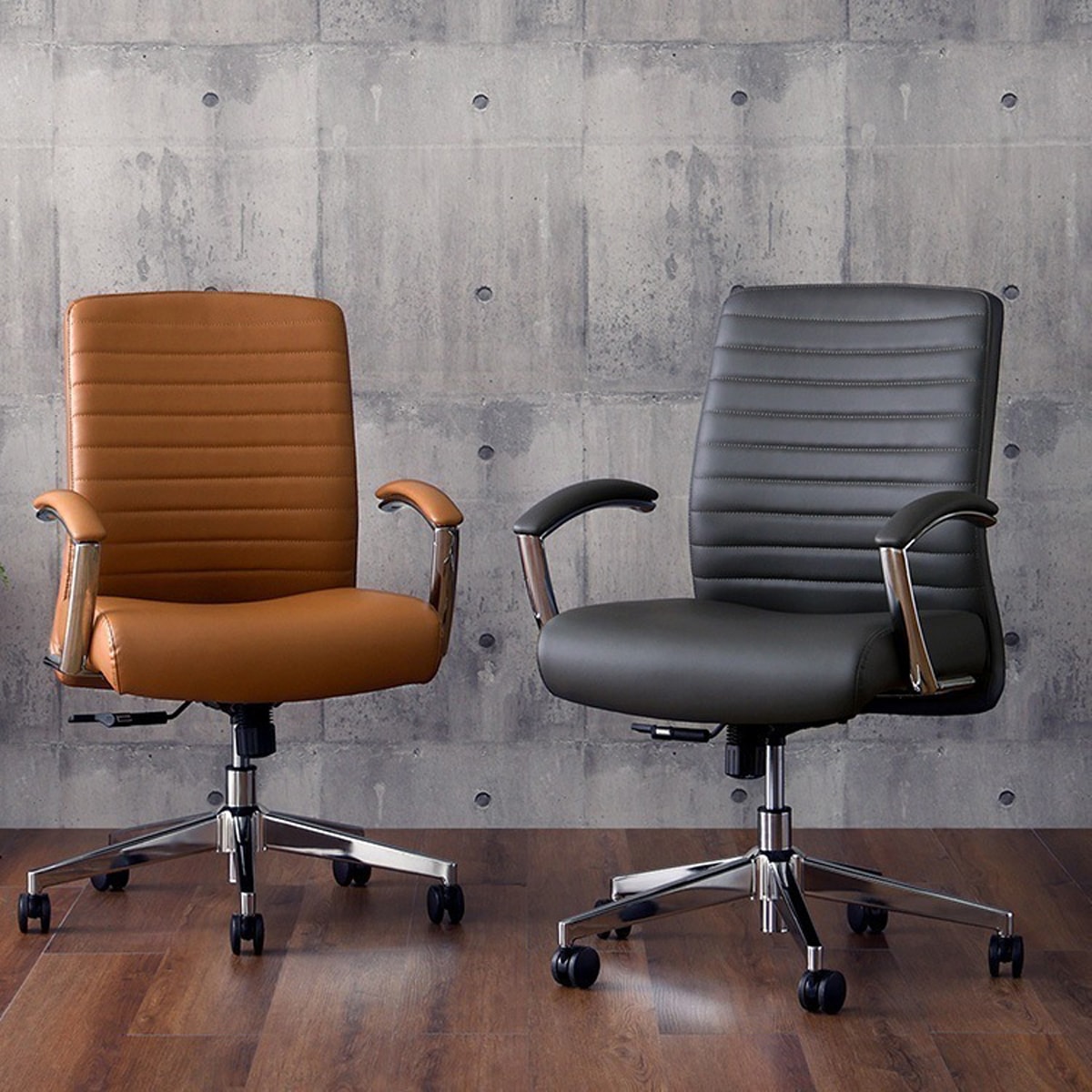 レザー調 ヴィンテージデスクチェア【Granst】 17,195円