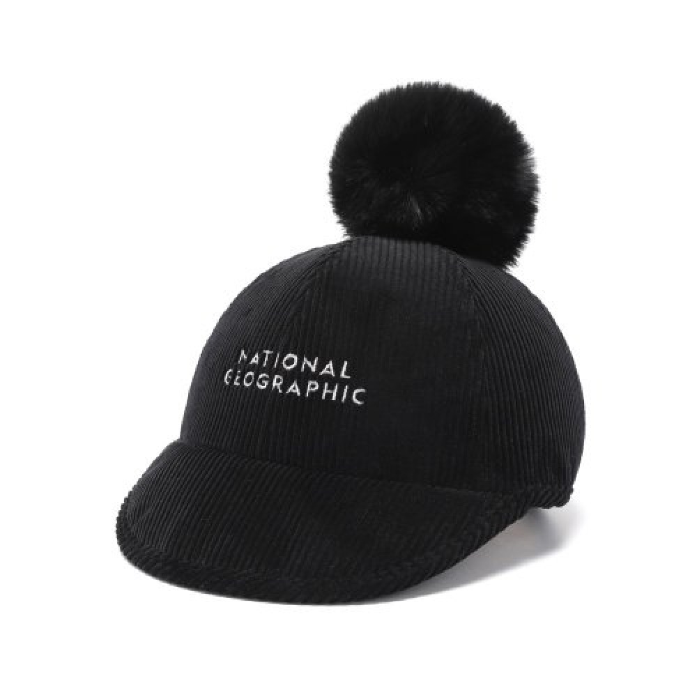 ナショナルジオグラフィック (ナショナルジオグラフィック) N223AHA680 ドロップポイントコーデュロイキャップブラック 5,979円