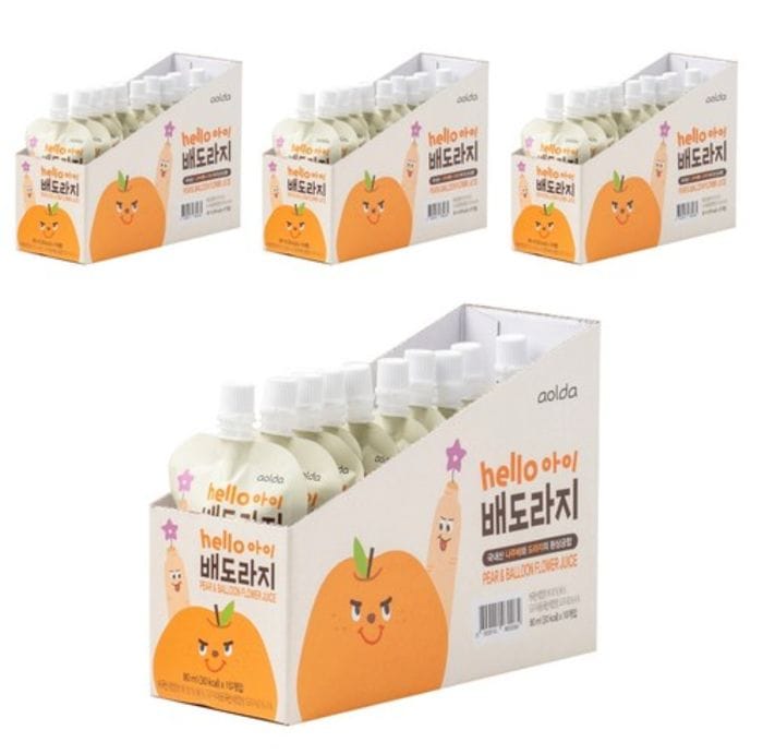 (Aolda)子供 梨汁とキキョウ汁の混合味80ml 40個