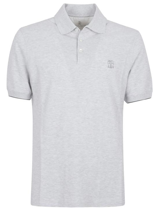 BRUNELLO CUCINELLI Men Polo Shirts ME8548788 CH200 White