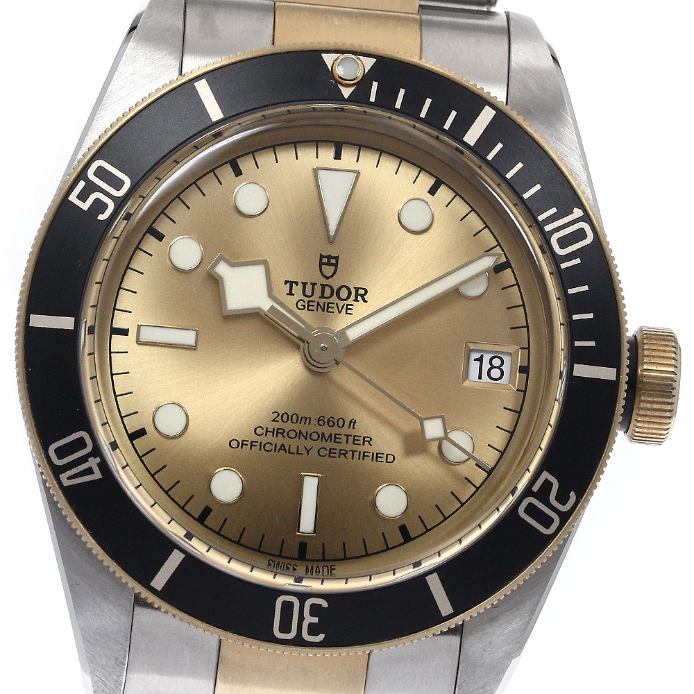チュードル TUDOR 79733N ヘリテージ ブラックベイ デイト 自動巻き メンズ 良品 箱・保証書付き_902694【中古】