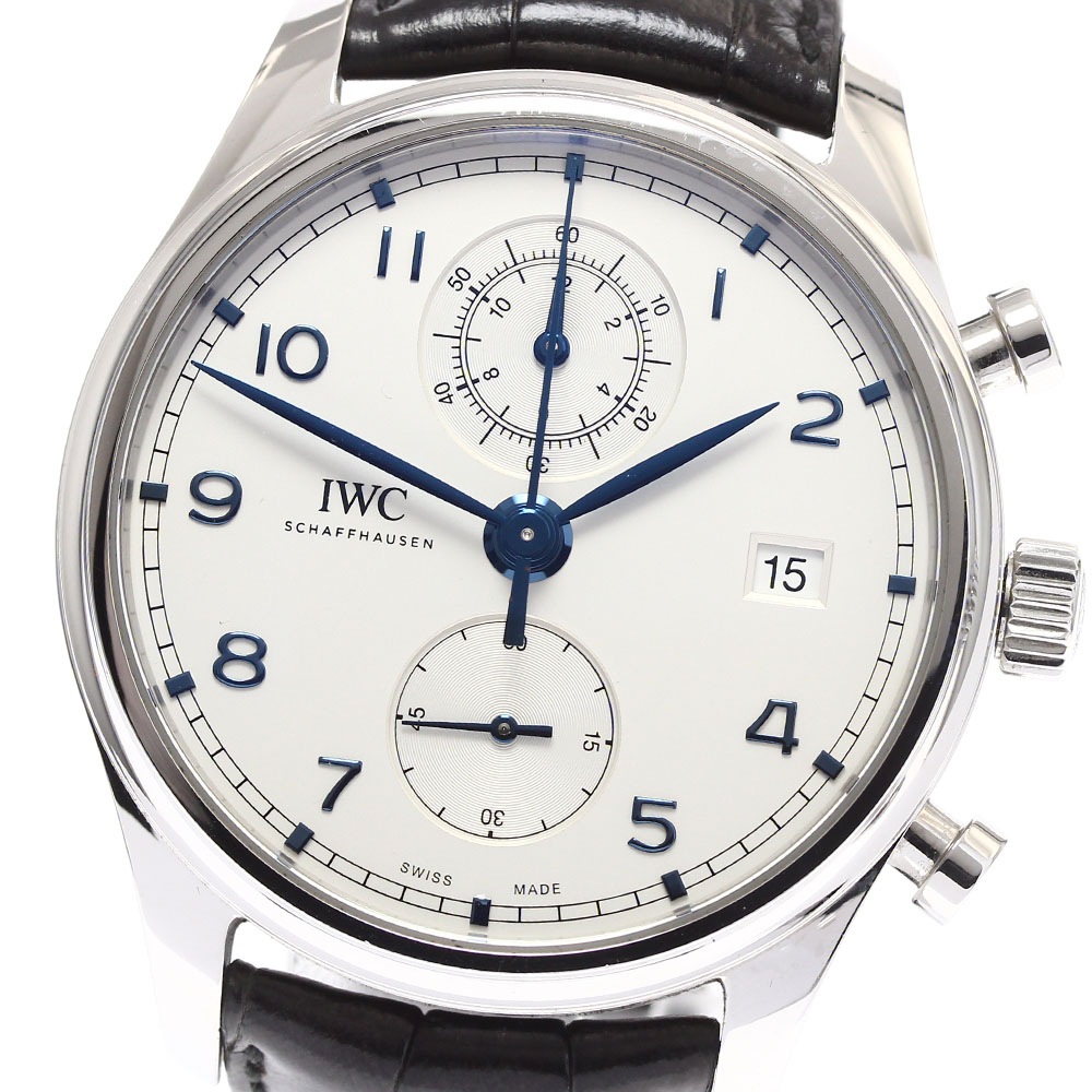 IWC IWC SCHAFFHAUSEN IW390302 ポルトギーゼ クラシック クロノグラフ 自動巻き メンズ 良品 保証書付き_900928【中古】