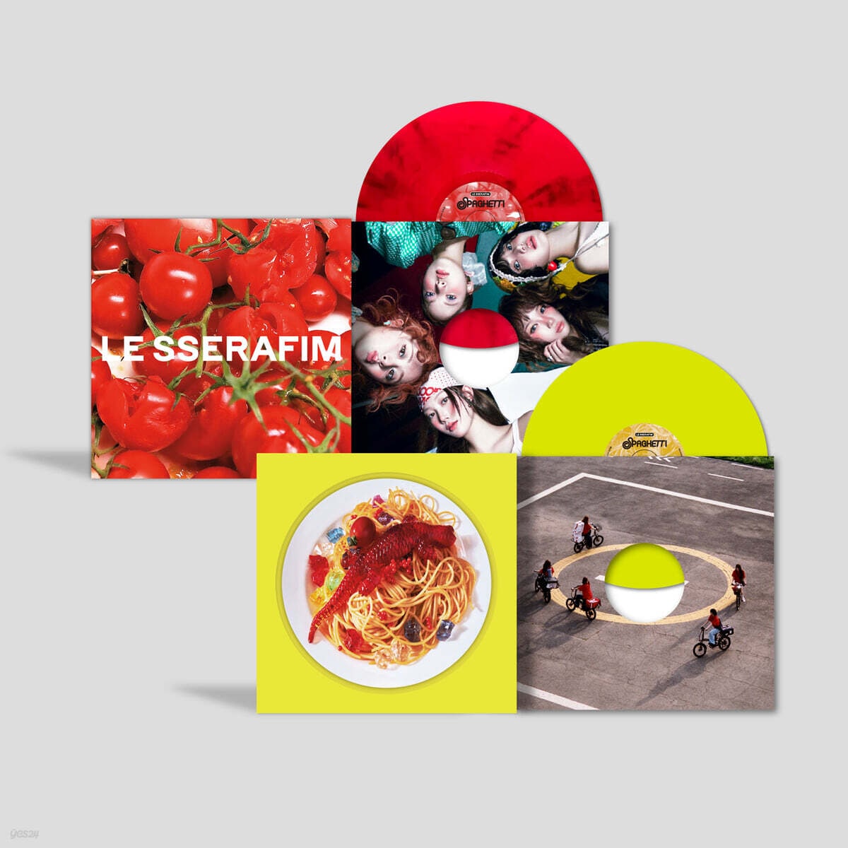 [レコード] LE SSERAFIM 1st Single Album SPAGHETTI [LP][2枚セット] / 르세라핌 스파게티 세트 / 公式 vinyl