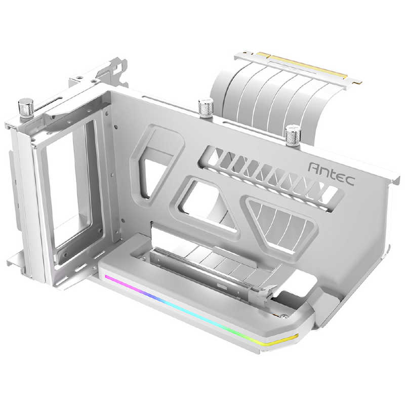 ANTEC　SHIFT PCIE 5.0 ARGB グラフィックカードの可動式縦置きブラケット＋ライザーケーブル　SHIFT PCIE5.0 ARGB WHITE