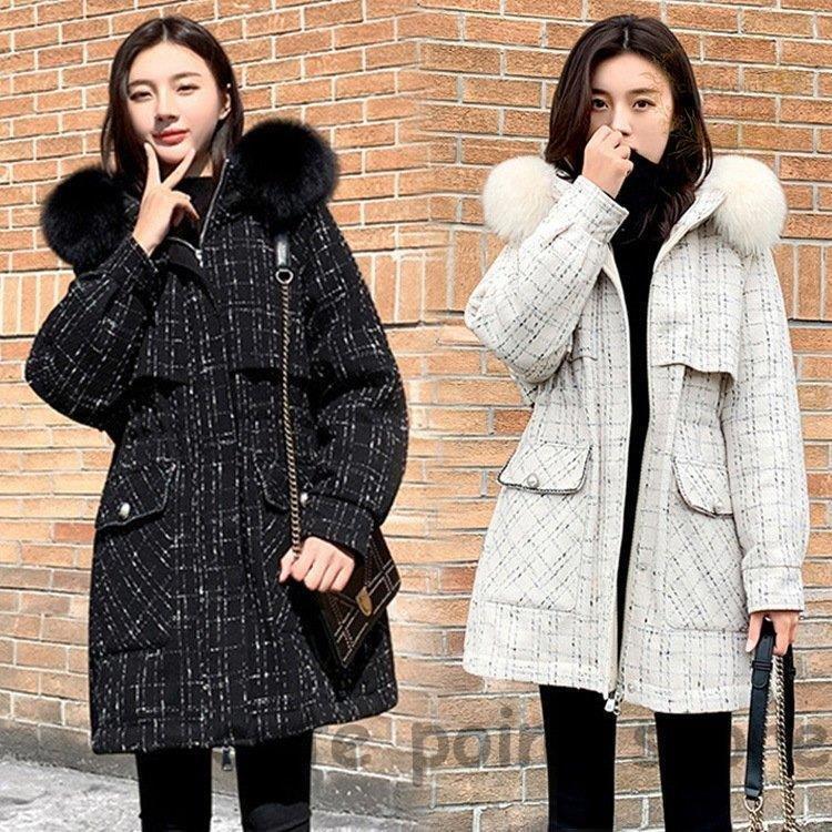 ダウンコート レディース 冬 40代 新品 ダウンコート Aラインコート厚手オーバー 暖かい ミディアム丈ジャケットフード連れ アウター 防寒防風 大人可愛い