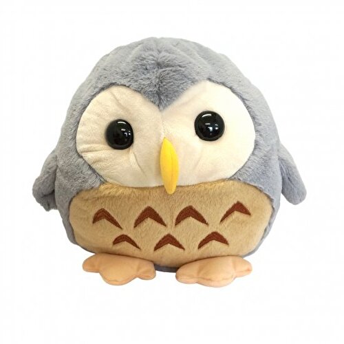 幸福を運ぶフクロウ幸（コウ）フクロウ グレー L 大きいサイズぬいぐるみ 動物 TAKE OFF テイクオフ誕生日や記念日のギフトとして可愛いヌイグルミです