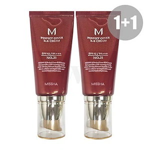 お得な1+1セット！2カラー選択可能(MISSHA ミシャ)Perfect Cover BB Cream パーフェクトBBクリーム SPF42/PA+++ 50ml-選択2からー安心最安値