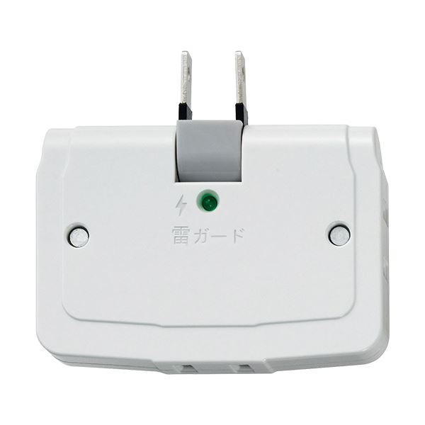 (まとめ) ELPA 耐雷サージ コーナータップA-360SB(W) 1個 (×30セット)