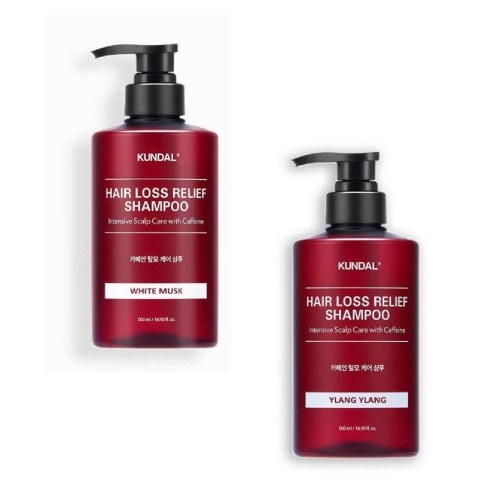 クンダルカフェイン脱毛シャンプーホワイトマスク500ml +イランイラン500ml香りのあるしっとりした毛髪栄養供給