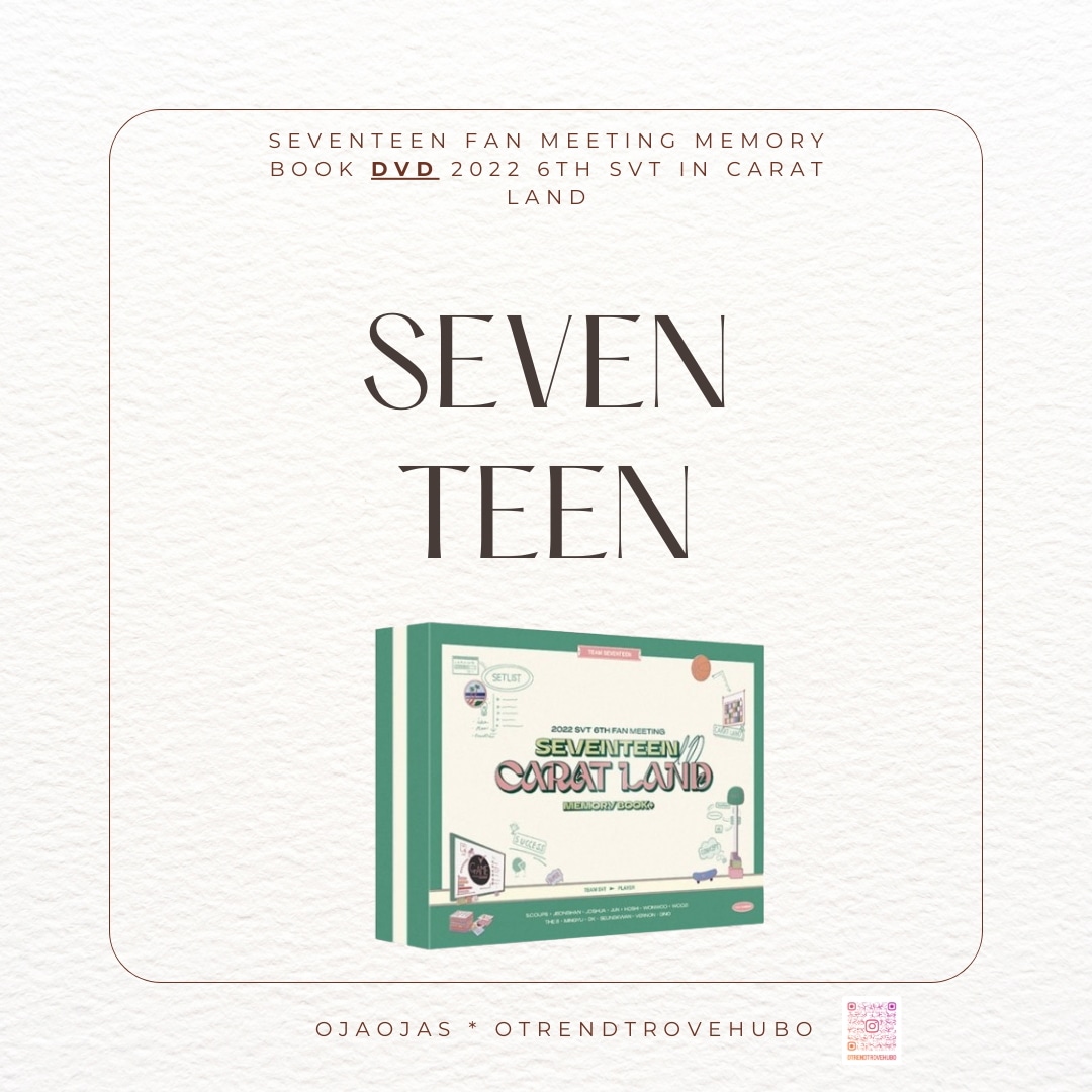 [Seventeen]FAN MEETING MEMORY BOOK DVD 2022 6TH SVT in CARAT LAND 8,360円