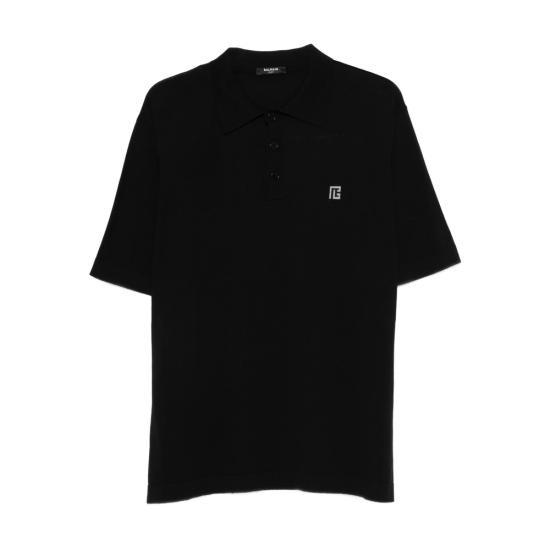 BALMAIN Men Polo Shirts GH1GB044 KJ53 EQU BLACK